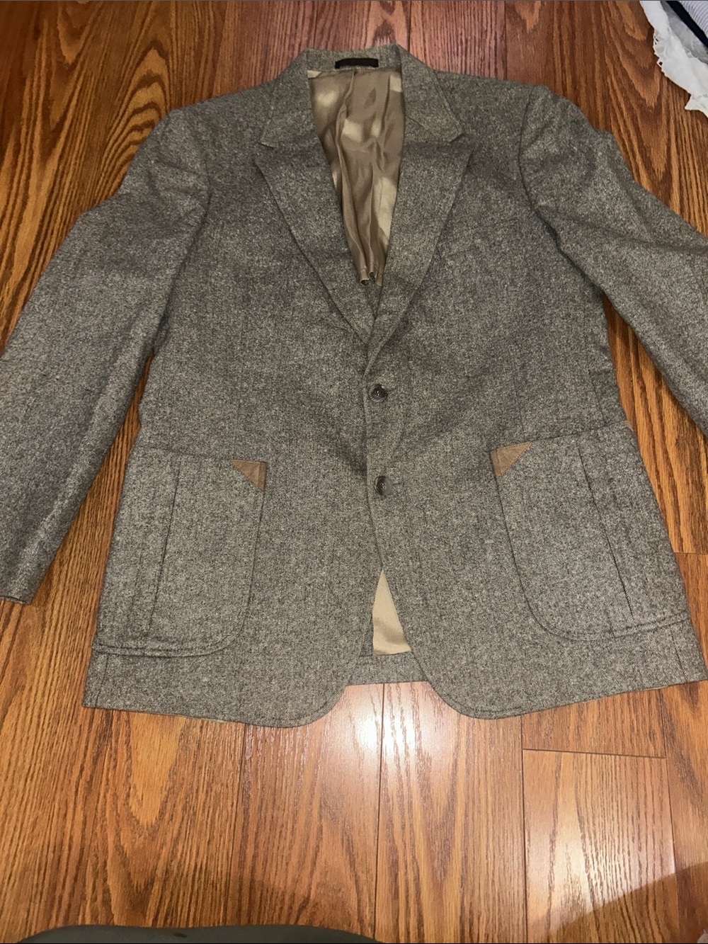 Vintage Johnny Carson  Gray Tweed Blazer - Classic Single-Breasted Sport Coat